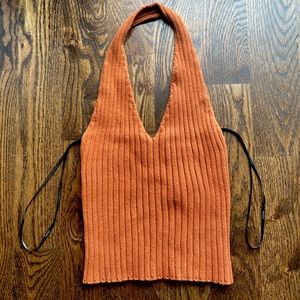 Backless forever 21 top, Small, dark orange